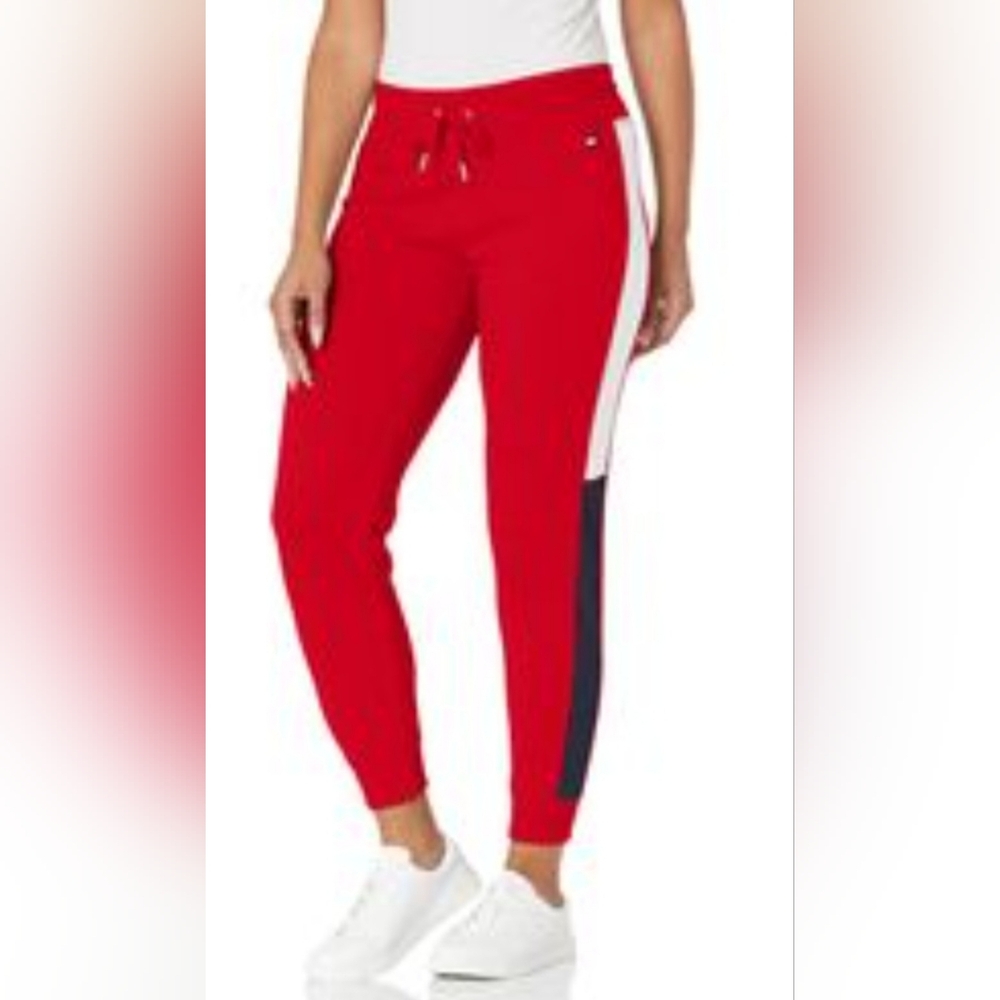 Tommy Hilfiger Sport Women’s Colorblock Jogger Sweatpants Size Large.